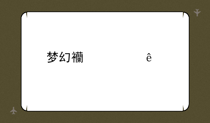 梦幻西游人物属性点