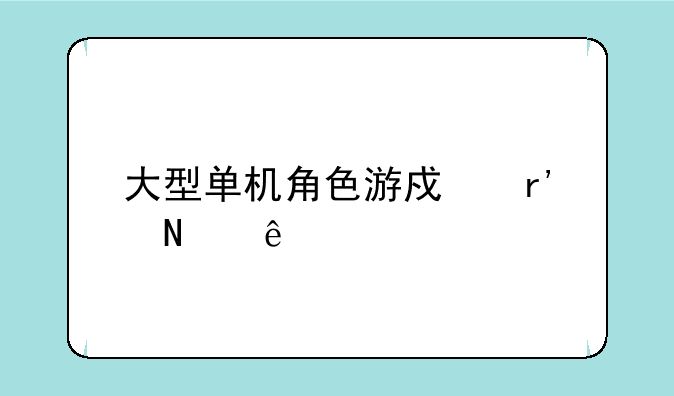 大型单机角色游戏有哪些