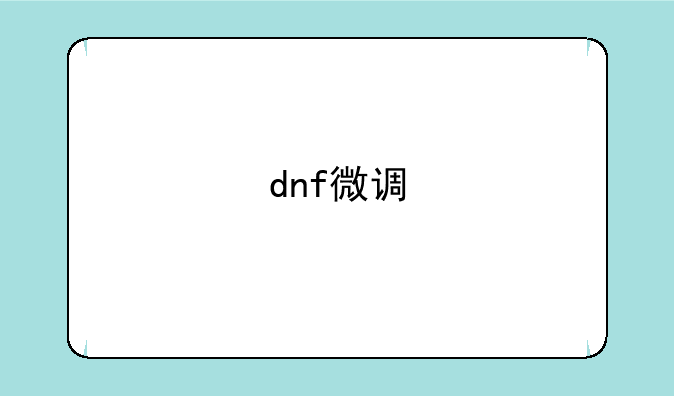dnf微调